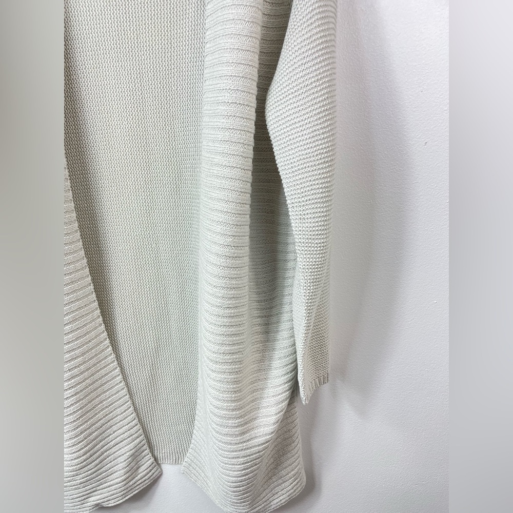 Reserved Basic Textured Long Open Front Knit Card… - image 6